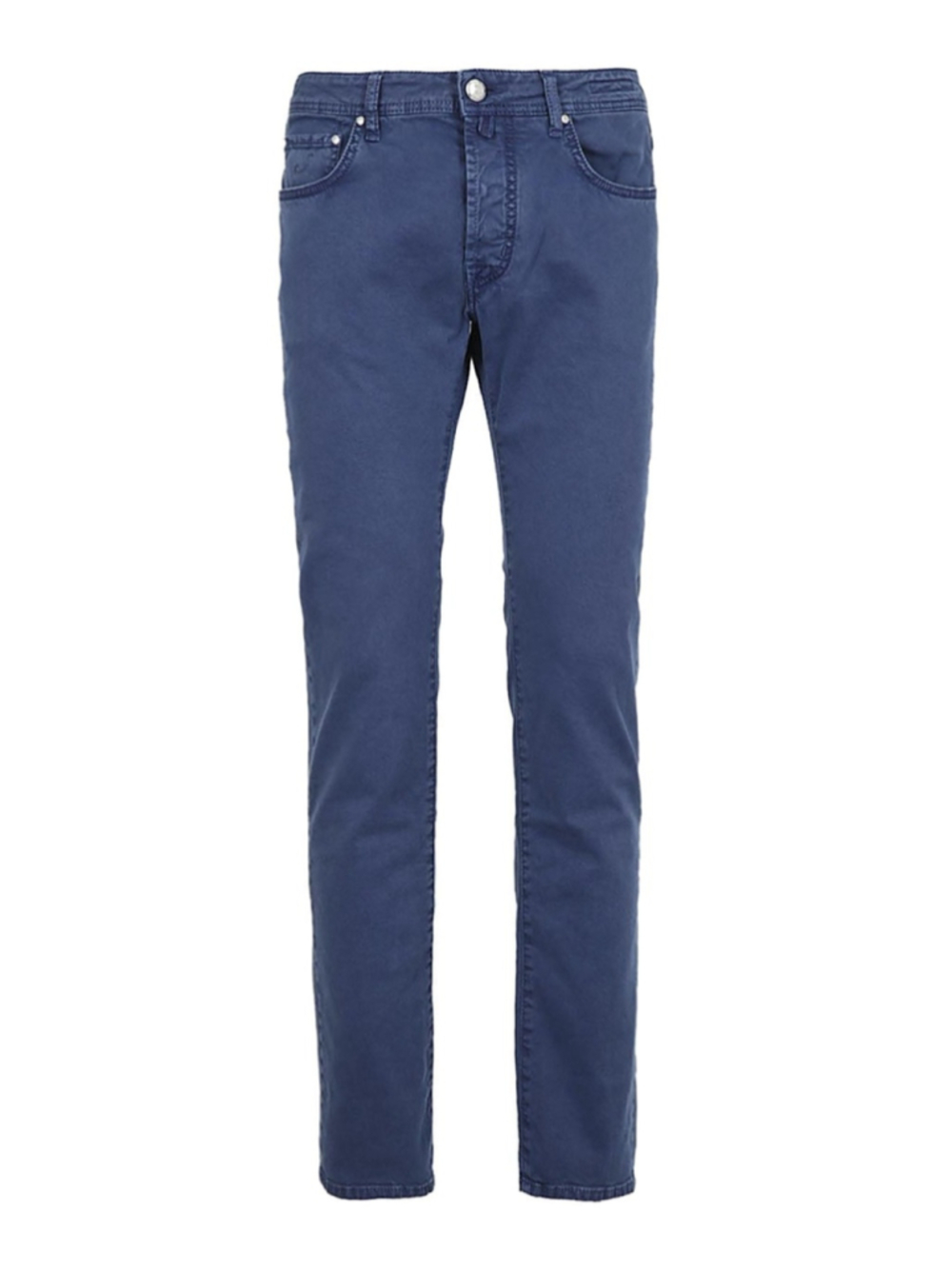 Jacob Cohen 688 Blue Cotton Linen Stretch Taper Fit Jeans Size 32